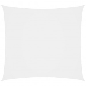 Toldo de vela cuadrado de tela oxford blanco 3x3 m D