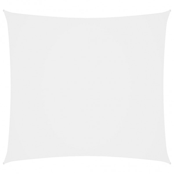 Telhado de vela quadrado de tecido branco Oxford 5x5 m D