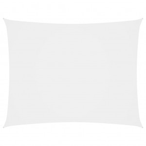 Toldo de vela rectangular de tela oxford blanco 3x4.5 m D