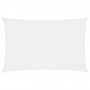 Toldo de vela rectangular tela oxford blanco 4x7 m D