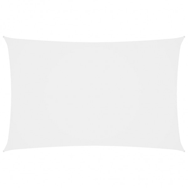 Telhado de vela rectangular de tecido branco Oxford 4x7 m D