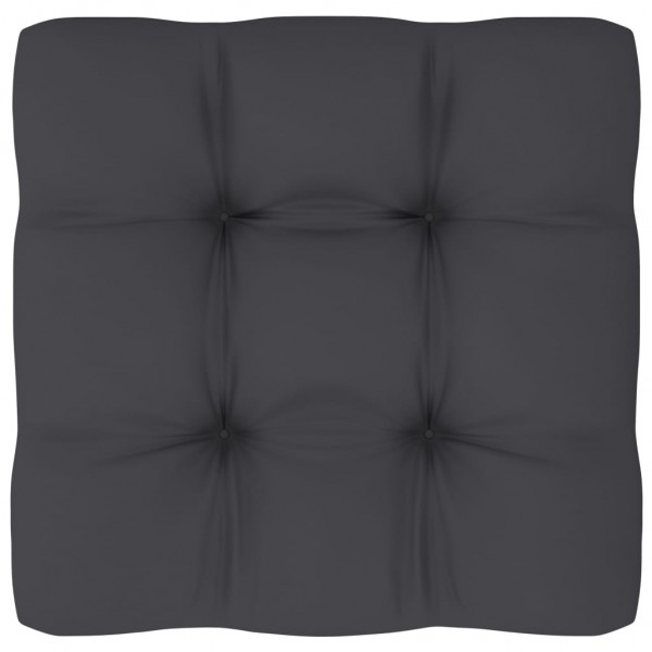 Cama de sofá de palhetas de tecido anthracite 70x70x12 cm D