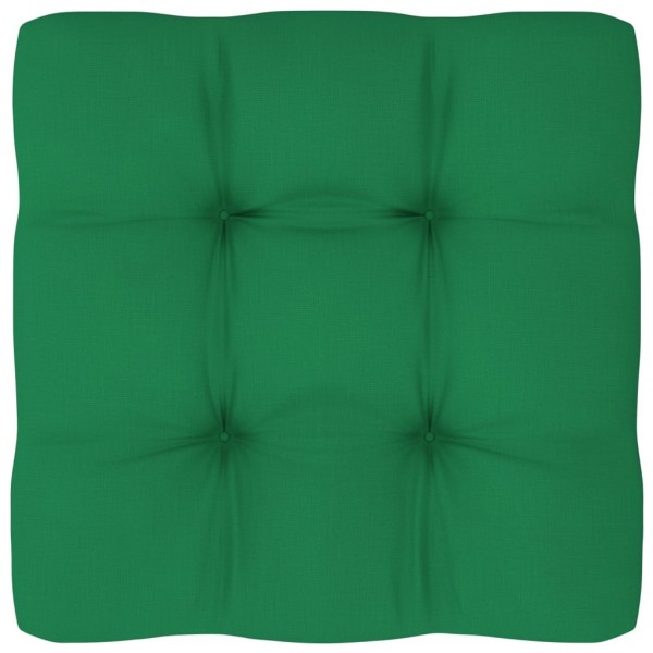 Cojín para sofá de palets de tela verde 80x80x10 cm D