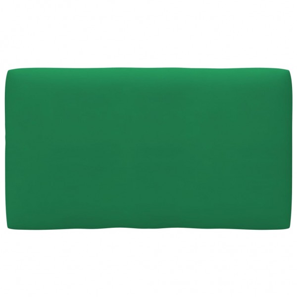 Cojín para sofá de palets tela verde 70x40x12 cm D
