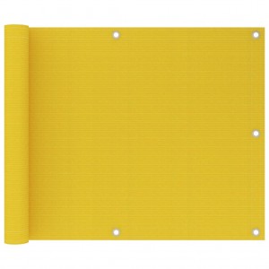 Toldo para balcón HDPE amarillo 75x600 cm D