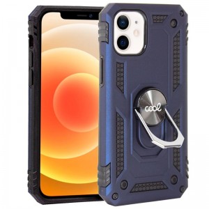 Carcaça COOL para iPhone 12 mini anel rígido azul D