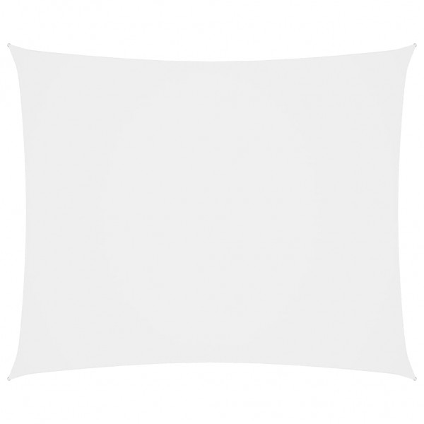 Telhado de vela rectangular de tecido branco Oxford 4x5 m D