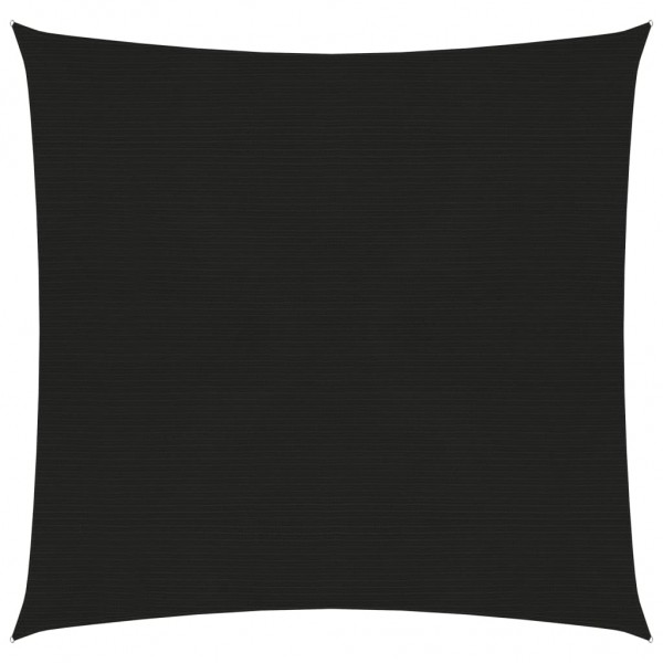 Toldo de vela HDPE negro 160 g/m² 4.5x4.5 m D