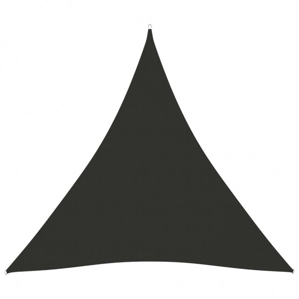 Telhado de vela triangular de tecido de oxford cinza anthracite 4x4x4 m D