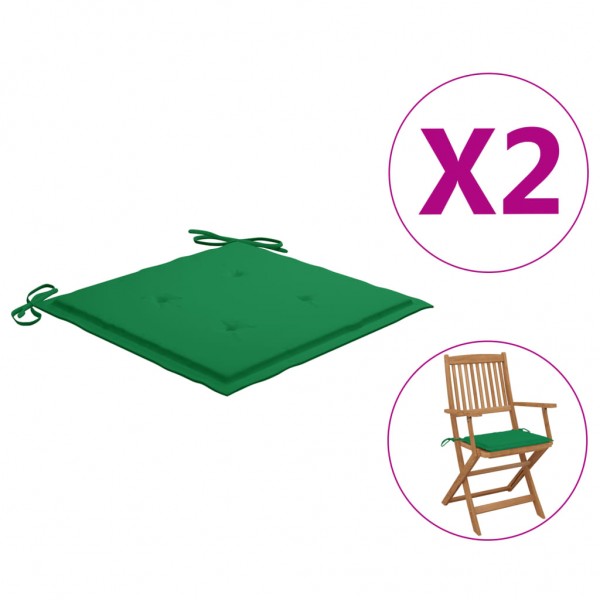 Acessórios para cadeiras de jardim de tecido verde Oxford 40x40x3 cm D