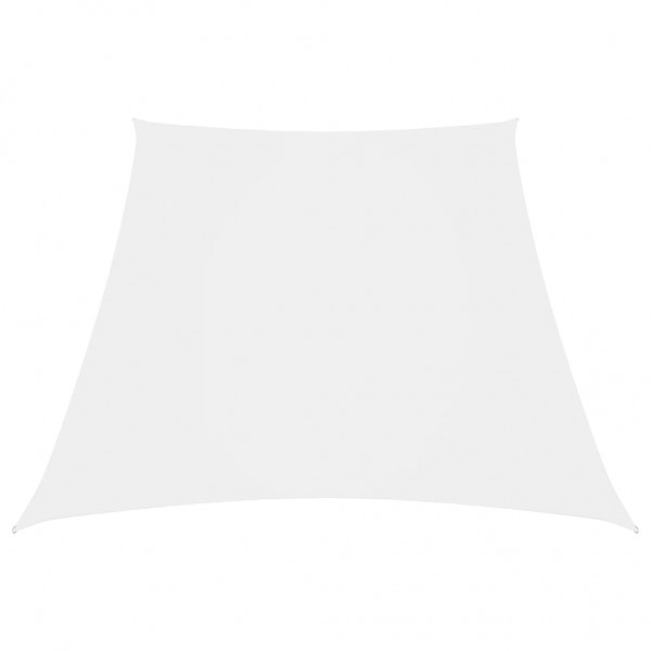Telhado de vela de tecido Oxford trapézio branco 2/4x3 m D