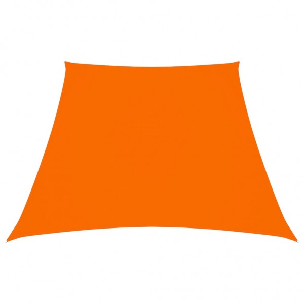 Toldo de vela trapezoidal de tela oxford naranja 3/4x3 m D
