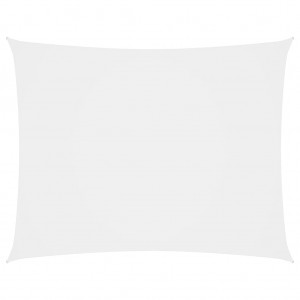 Telhado de vela rectangular de tecido branco oxford 2x4 m D
