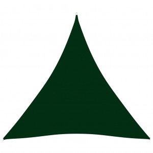 Toldo de vela triangular tela oxford verde oscuro 3x4x4 m D