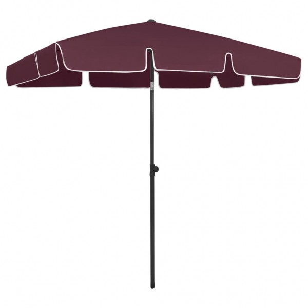 Um guarda-chuva vermelho bordeaux 200x125 cm D
