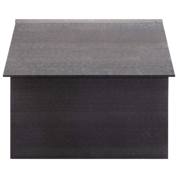 Cobertizo para cortacésped WPC gris 80x80x70 cm M 3