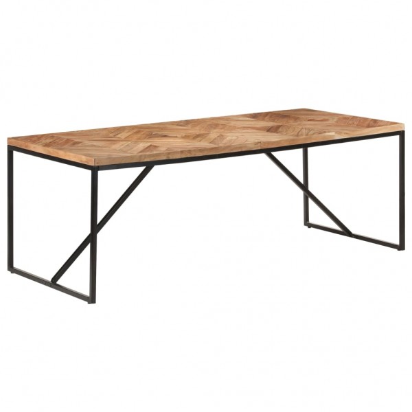 Mesa de comedor madera maciza de acacia y mango 200x90x76 cm D