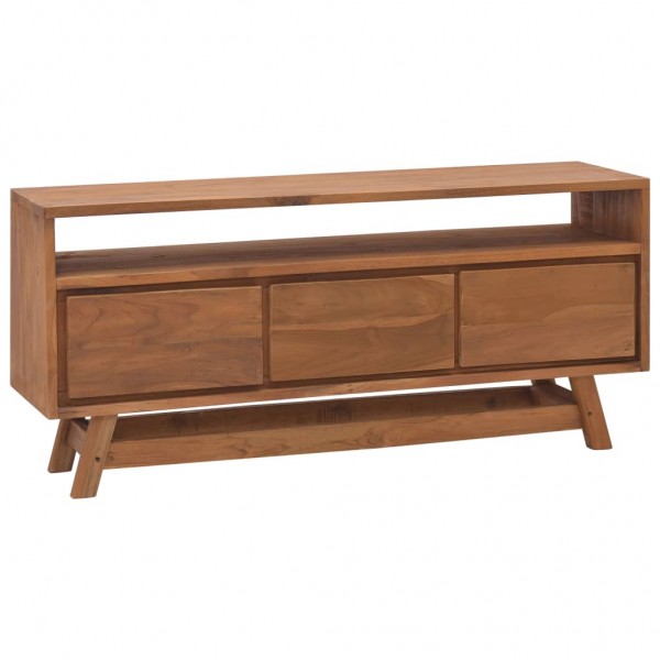 Mueble para TV de madera maciza de mango 110x30x50 cm D