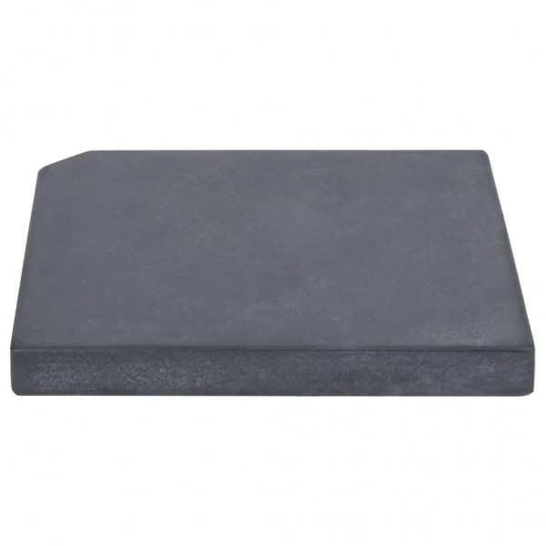 Base con peso para sombrilla de granito negro cuadrada 25 kg M 2