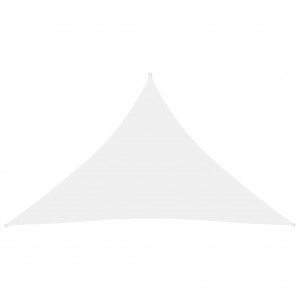 Toldo de vela triangular de tela oxford blanco 5x5x6 m D