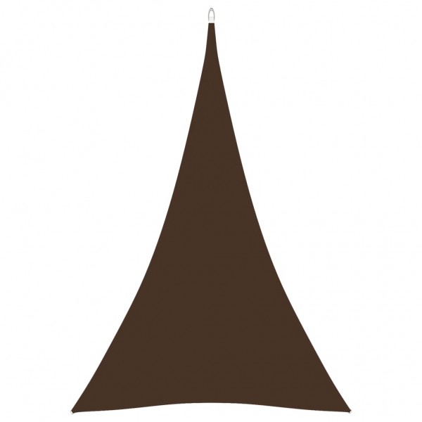 Toldo de vela triangular de tela oxford marrón 5x6x6 m D