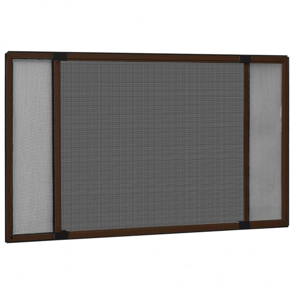 Mosquitera extensible para ventanas marrón (75-143)x50 cm D