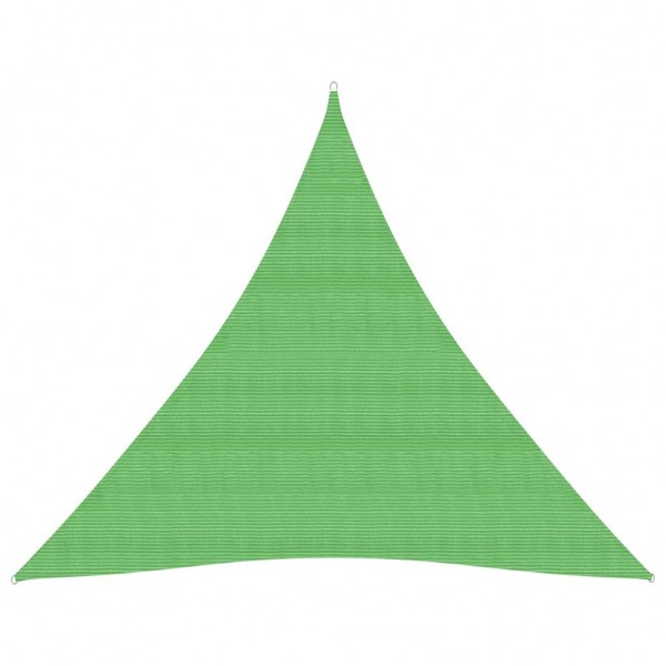 Toldo de vela HDPE verde claro 160 g/m² 4.5x4.5x4.5 m D