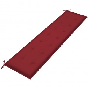 Cusco de banco de jardim tecido Oxford vermelho vermelho 200x50x3 cm D