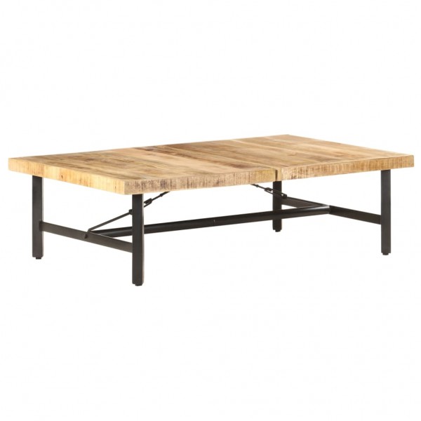 Mesa de centro de madera maciza de mango 142x90x42 cm D