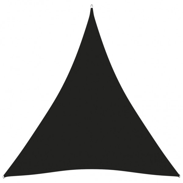 Toldo de vela triangular de tela oxford negro 5x6x6 m D