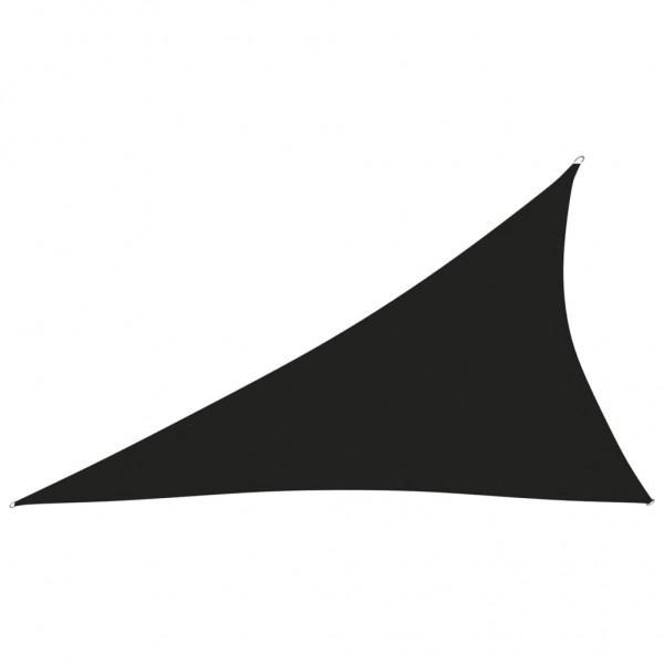 Toldo de vela triangular de tela oxford negro 3x4x5 m D