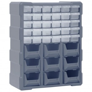 Organizador multicajones com 39 caixas 38x16x47 cm D