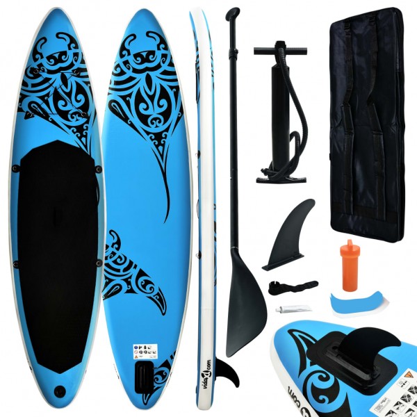 Paddle surf inflável azul 366x76x15 cm D