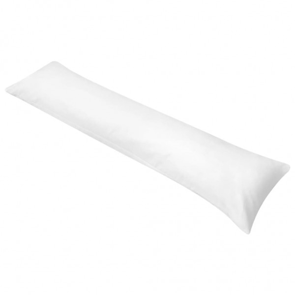 Almohada corporal para dormir de lado 40x145 cm blanca D