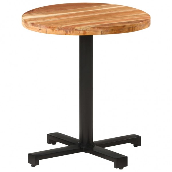 Mesa de jantar redonda madeira maciça de mangue Ø70x75 cm D