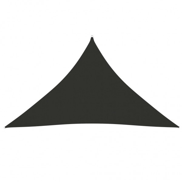 Toldo de vela triangular de tela oxford antracita 3.5x3.5x4.9 m D