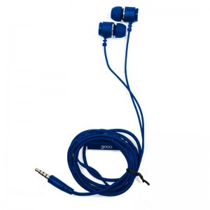 Aparelhos auditivos de 3,5 mm COOL Metalizado Estéreo Com Micro Azul D