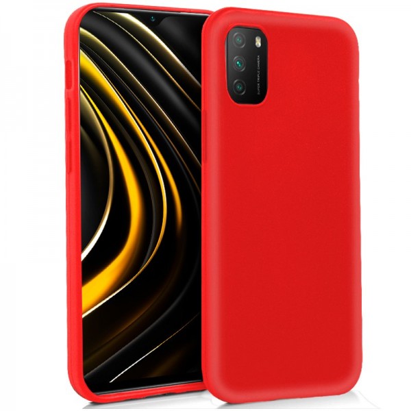 Funda COOL Silicona para Xiaomi Pocophone M3 / Redmi 9T (Rojo) D