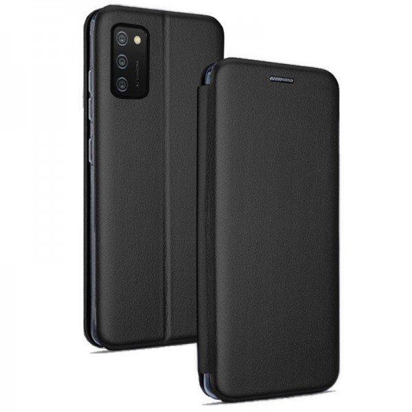 Fundação COOL Capa de Flip para Samsung A025 Galaxy A02s Elegância Negra D