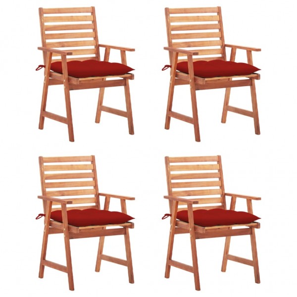 Cadeiras Jardim de jantar e almofadas D