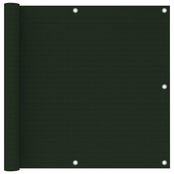 Toldo para balcão de HDPE verde escuro 90x600 cm D