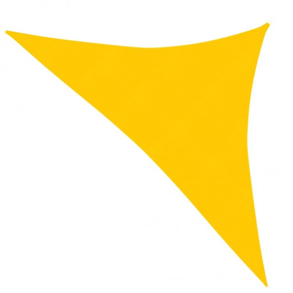 Toldo de vela HDPE amarillo 160 g/m² 3.5x3.5x4.9 m D