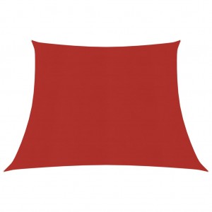 Toldo de vela HDPE rojo 160 g/m² 4/5x3 m D