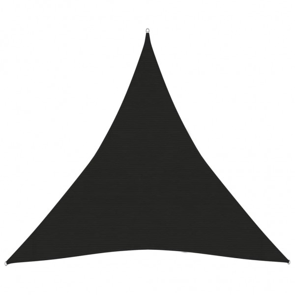Toldo de vela negro HDPE 160 g/m² 4.5x4.5x4.5 m D