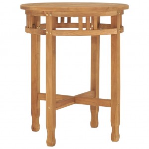 Mesa de bistró de madera maciza de teca Ø60x60 cm D