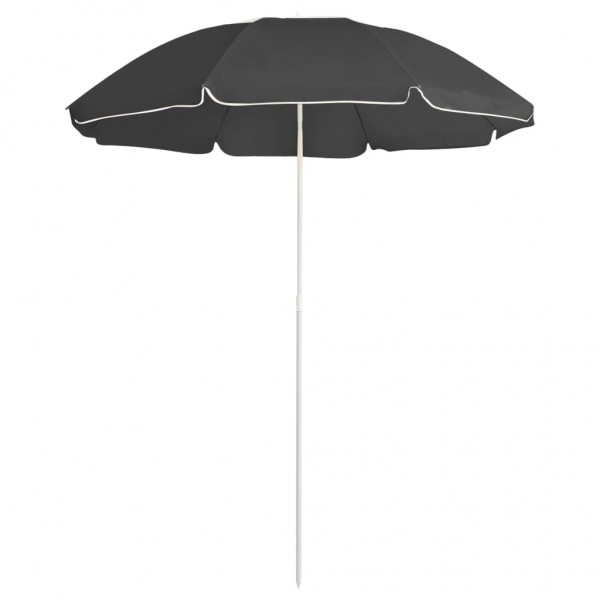 Um guarda-chuva de jardim com um poste de aço anthracite de 180 cm D