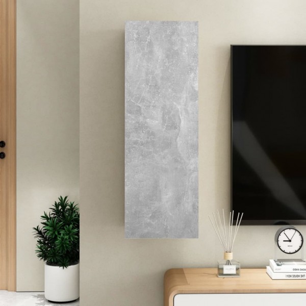 Mueble para TV madera contrachapada gris hormigón 30.5x30x90 cm M 5