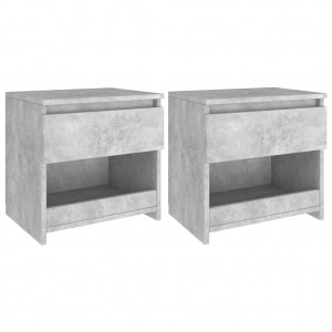 2 mesas de noite de concreto 40x30x39 cm D