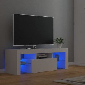 Mueble para TV con luces LED blanco 120x35x40 cm D