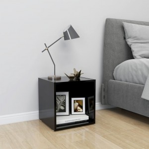 Mueble para TV madera contrachapada negro 37x35x37 cm D